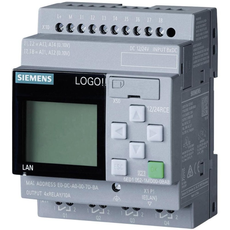 SIEMENS - 6ED1052-1MD08-0BA2 - Logo!8 12/24 RCE w/display