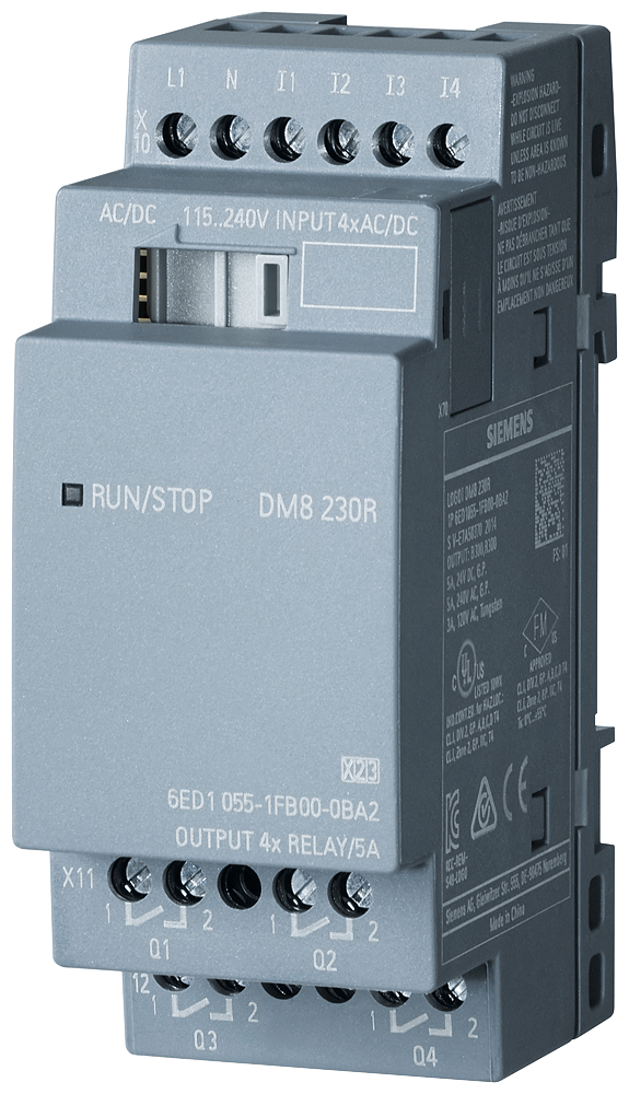 SIEMENS - 6ED1055-1FB00-0BA2 - DM8 4DI/4DO module for LOGO 230