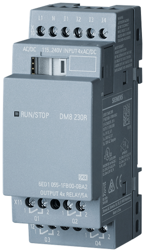 [227019] SIEMENS - 6ED1055-1FB00-0BA2 - DM8 4DI/4DO module for LOGO 230